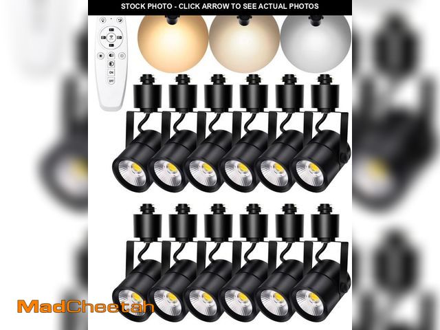 Lot 74-12118451 - Motrackcao LED Track Lighting Heads,2700K-6500K Stepless Dimming H Type Track Light Heads Dimmable R...