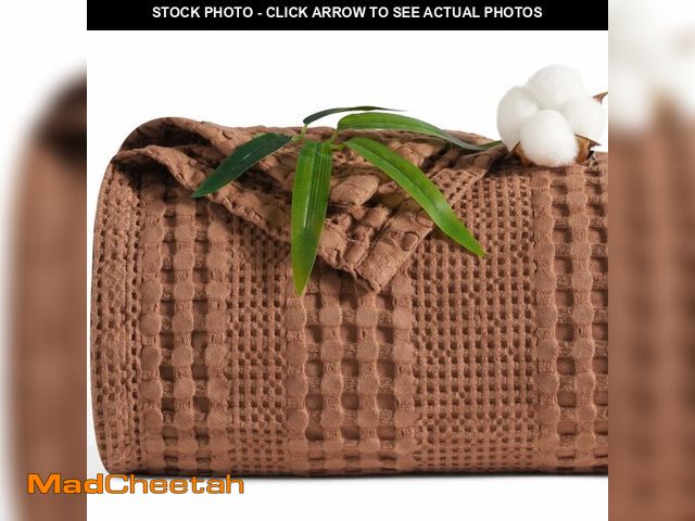 Lot 74-13547149 - PHF Cooling Waffle Blanket King Size, Lightweight 60% Rayon Derived from Bamboo &amp; 40% Cotton Bre...