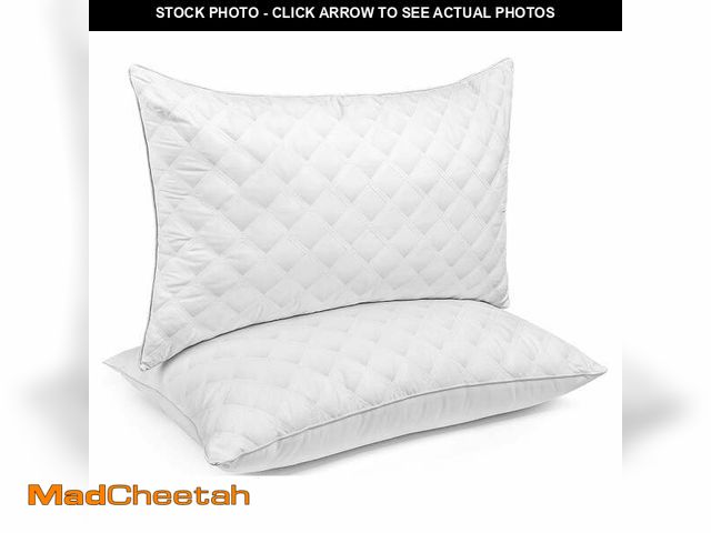 Lot 74-14603423 - (MISSING ONE) SORMAG Bed Pillows Queen Size Set of 2 Pillows for Bed 2 Pack Hotel Collection Down Al...