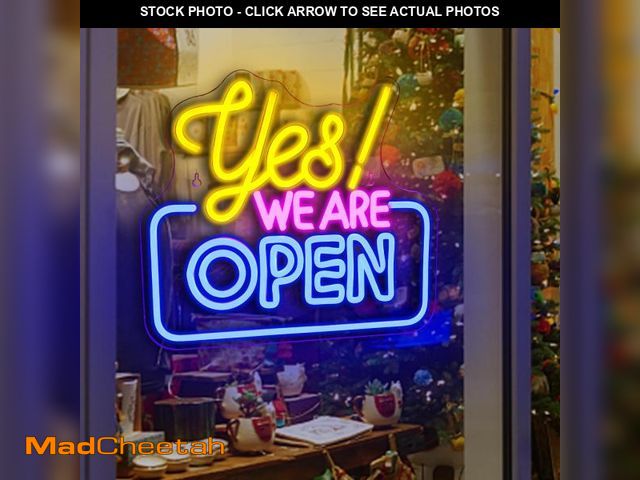 Lot 74-12308158 - Ineonlife Open Neon Signs,Bright Led Light High Visibility Advertisement Board Electric Display Sign...