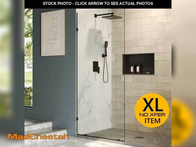 Lot 74-11202832 - DeerValley 36"Ãâ78" Fixed Glass Shower Door, Durable and Stable 10mm Thick Glass Panel, Frameless...