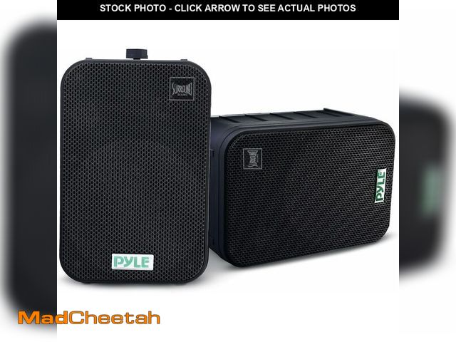 Lot 74-14591120 - Dual Waterproof Outdoor -Speaker System - 6.5 Inch Pair of Weatherproof Wall / Ceiling Mounted -Spea...