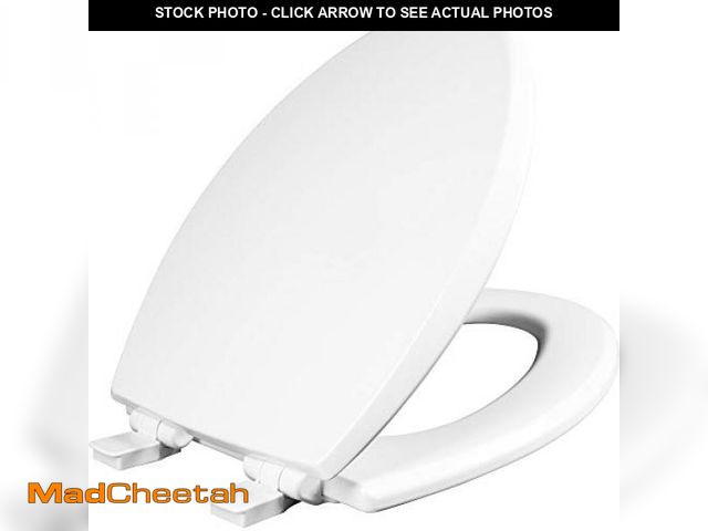 Lot 74-12140763 - Mayfair Cassel Slow Close Toilet Seat  Easy Clean  Non Slip Premium Wood Seat  Easy Install  Elongat...