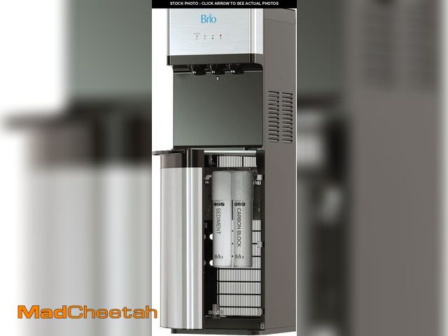 Lot 74-12170530 - Brio 520 UV Self-Cleaning Bottleless Water Cooler Dispenser, UL Certified | Built-in 2 Stage Filtrat...