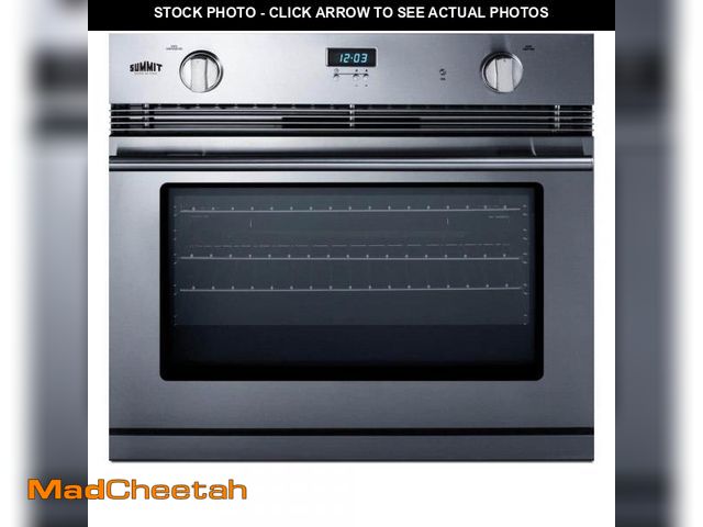 Lot 74-12185223 - Summit Appliance 30 in. Single Gas Wall Oven in Stainless Steel - UNUSED