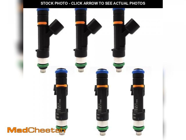 Lot 74-12307775 - HiSport Fuel Injector 0280158119 6PCS Compatible with Jeep Wrangler 2007-2010 3.8L,Compatible with D...