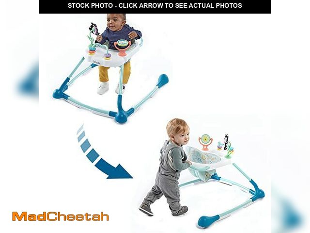 Lot 74-12695691 - Kolcraft Tiny Steps Too 2-in-1 Infant and Baby Push Walker with Wheels, Seated or Walk-Behind Design...