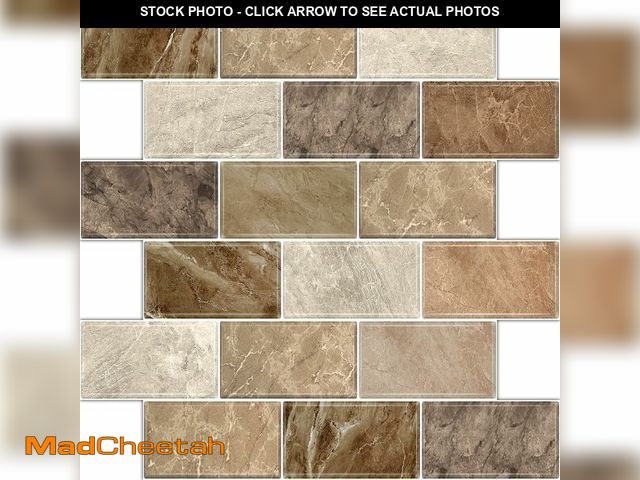 Lot 74-14145594 - BSABSAQAA 10 Sheets Peel and Stick Backsplash for Kitchen 12"X12" Renter Friendly Backsplash Back Sp...