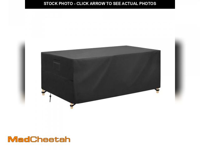 Lot 74-12309442 - LINLINJYA Rectangular Patio Table Cover - 600D Heavy Duty Large Waterproof Sofa Set Covers, Patio Ta...