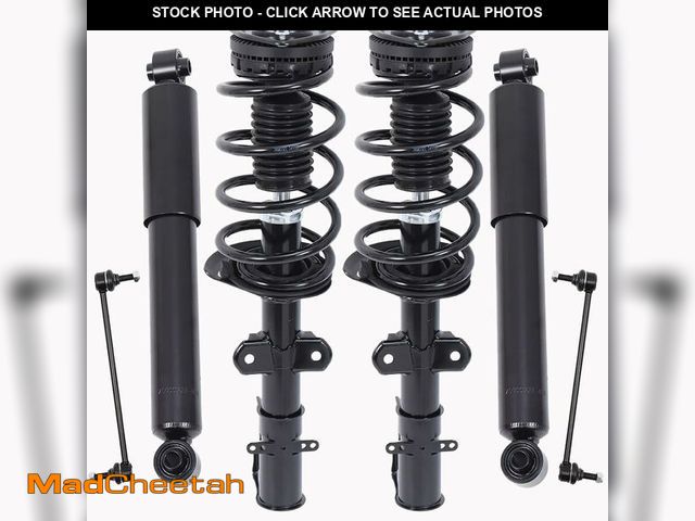 Lot 74-13579853 - KUIPERAUTO 6PC Front Strut Spring with Rear Stabilizer Sway Bar Links Kit, Compatible with Dodge Gra...