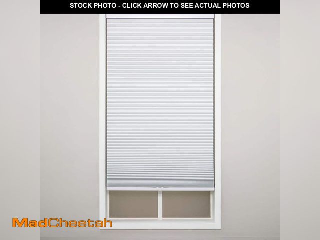 Lot 74-14312262 - Perfect Lift Window Treatment White Cordless Blackout Polyester Cellular Shades - 40.5 in. W x 48 in...