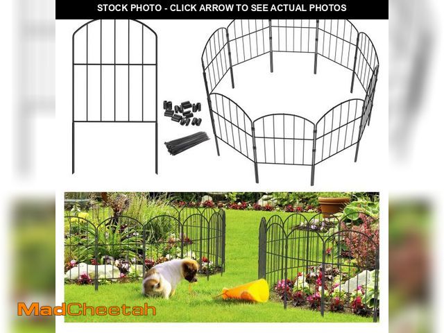 Lot 74-12049481 - Goovilla Garden Fence, Total 10ft(L) x 24in(H) Garden Fencing Animal Barrier, 10 Pcs Rustproof Metal...