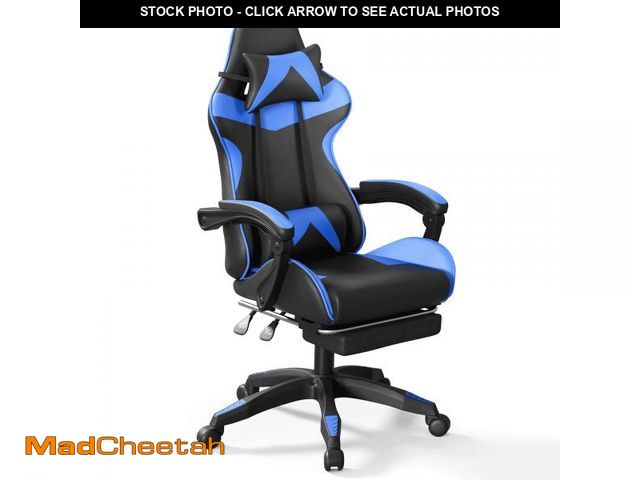 Lot 74-12088594 - Mr IRONSTONE Office Gaming Chair with Footrest &amp; Lumbar Support, Ergonomic Adjustable Computer C...