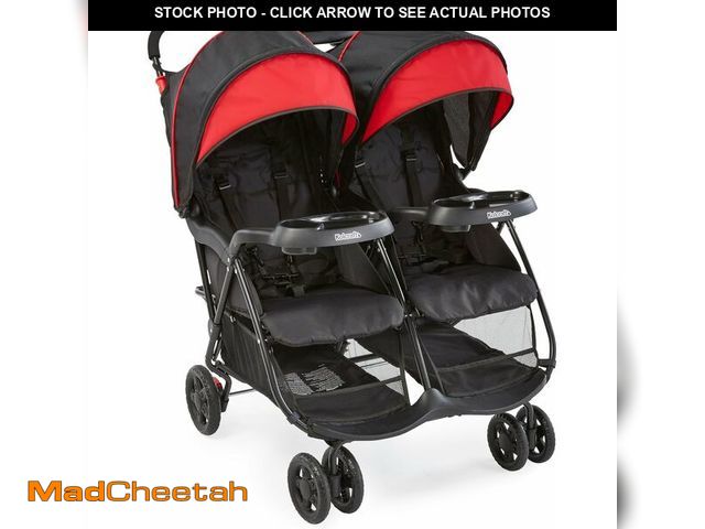 Lot 74-14278975 - Kolcraft Baby Infant and Toddler Double Stroller Side-by-Side - Lightweight, Reclining Seats, Compac...