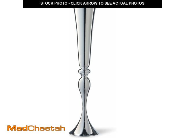 Lot 74-14349606 - National Tree 30 Inch Silver Plated Trumpet Vase (RAW-TYS13033L-1) - UNUSED