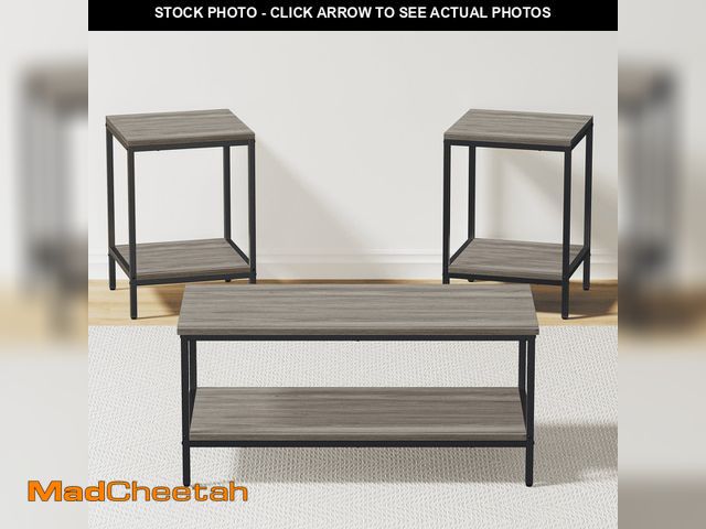 Lot 74-12887363 - (MISSING HARDWARE) JOZ 3-Piece Coffee Table Set for Living Room, End Table Set with Storage, Include...