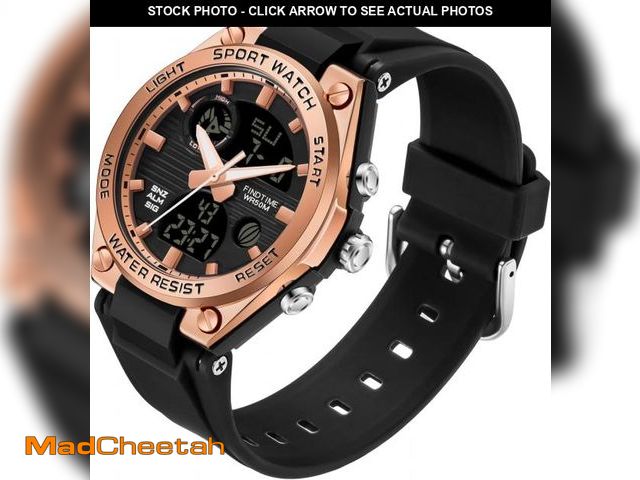 Lot 74-12326243 - findtime Womens Watch Ladies Watches Waterproof Sports Analog Digital Watches LED Backlight Alarm St...