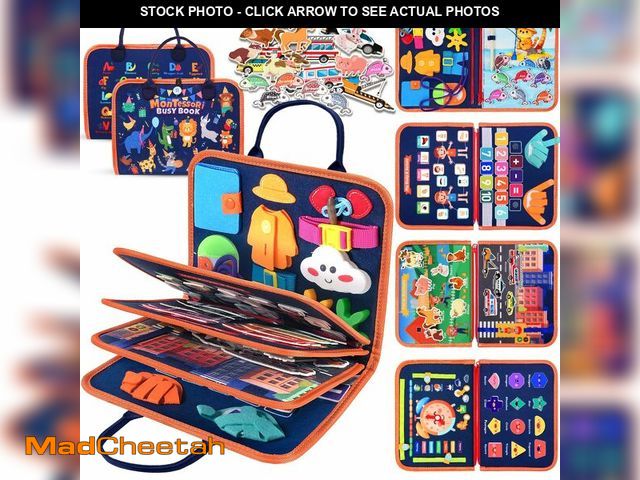 Lot 74-14432779 - Toddler Toys Montessori Busy Board, Busy Book Toy for Toddlers Ages 1-3 - USED