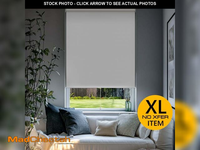 Lot 74-12884643 - (MISSING HARDWARE) Chicology Blackout Roller Shades | Cordless Room Darkening Window Blinds |70"W X ...