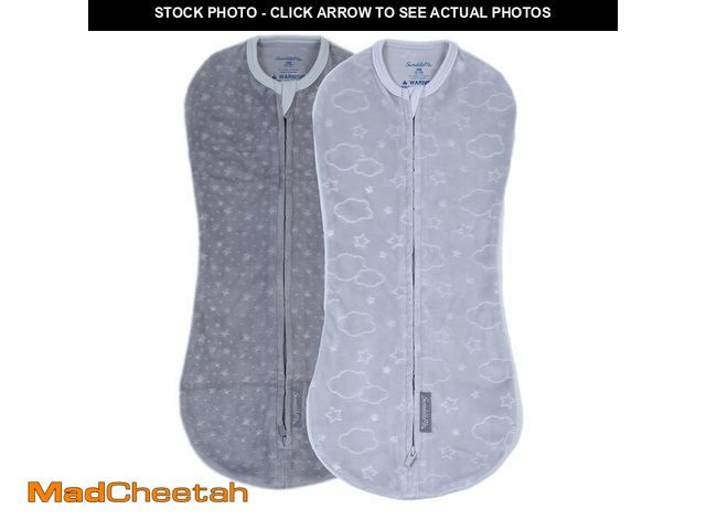 Lot 74-13575040 - SwaddleMe by Ingenuity Compression Baby Swaddle Pod in Velboa, Two-Way Zipper for Easy Diaper Change...