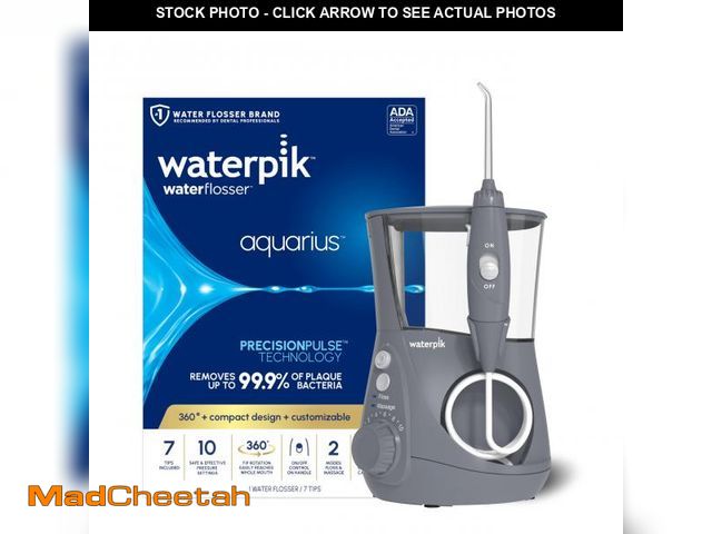 Lot 74-12122950 - Waterpik Aquarius Water Flosser For Teeth Cleaning, Gums, Braces, Dental Care, Electric Power With 1...