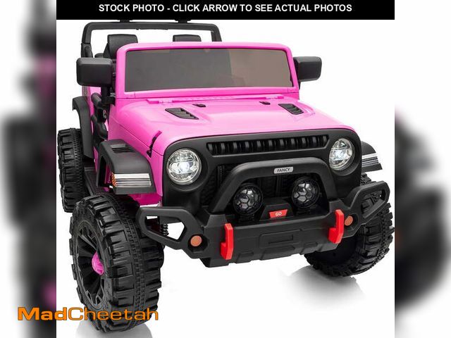 Lot 74-13094944 - Hikiddo 24V Kids Ride on Toy Truck, 4WD 2 Seater Electric Ride on Car for Big Kids w/ Remote, Blueto...