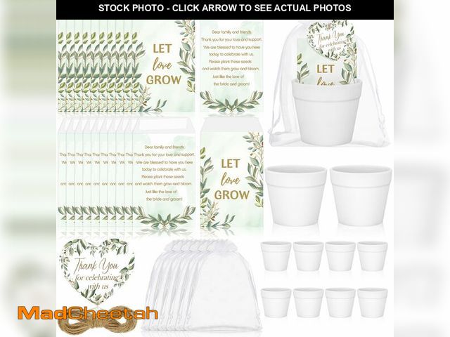 Lot 74-14332868 - Ctosree 50 Sets Let Love Grow Wedding Favors for Guests Include Self Adhesive Seed Packets (Seed Not...