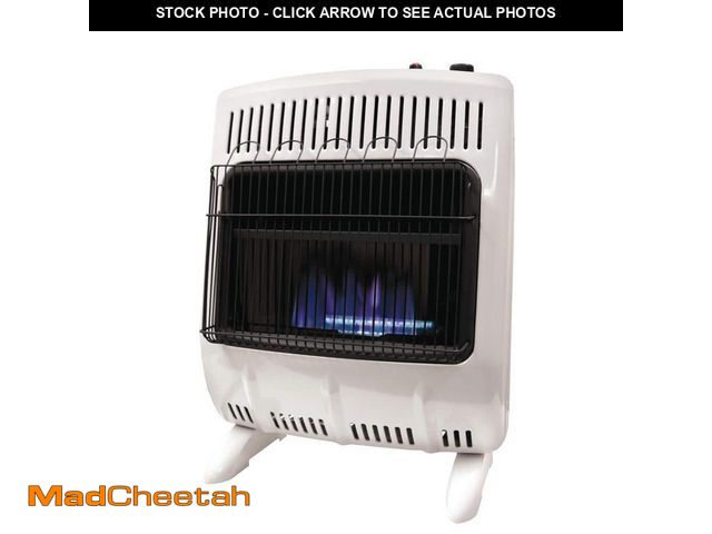 Lot 74-13039314 - Mr. Heater 20,000 BTU Vent Free Blue Flame Natural Gas or Propane Dual Fuel Indoor Space Heater - UN...