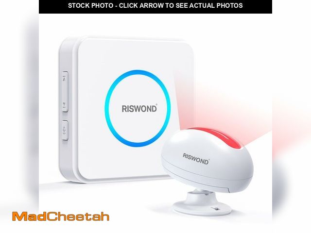 Lot 74-12969217 - AMHEY Motion Sensor Door Chime, Wireless Motion Detector Alarm Indoor, Business Entry Alert Bell wit...