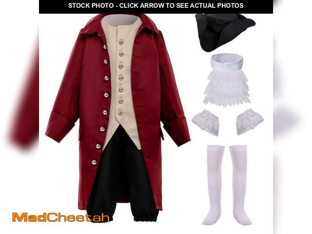 Lot 74-11547553 - BPURB Colonial Costume Boys 18th Century America Costume - USED