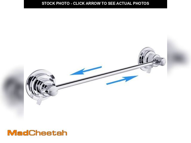 Lot 74-12313040 - Sneatup Suction Cup Extendable 17-29" Stainless Steel Towel Bar (Chrome Plating) - UNUSED
