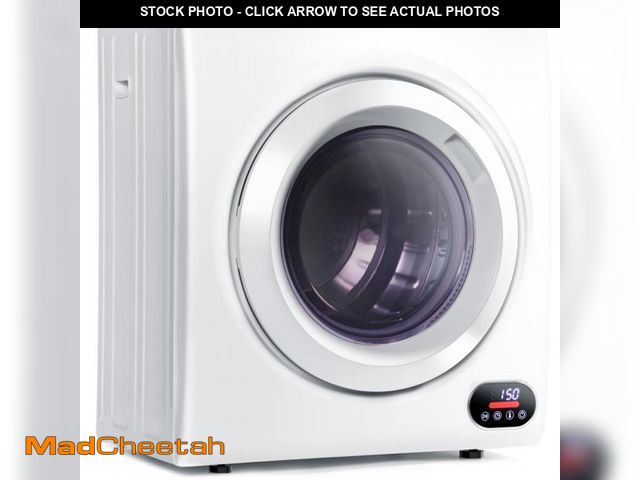 Lot 74-12240882 - Euhomy Compact Laundry Dryer, 3.5 cu ft Front Load Stainless Steel Clothes Dryers With Exhaust Pipe,...