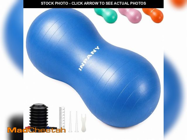 Lot 74-14209889 - INPANY Peanut Ball - Anti Burst Exercise Ball for Labor Birthing, Physical Therapy for Kids, Core St...