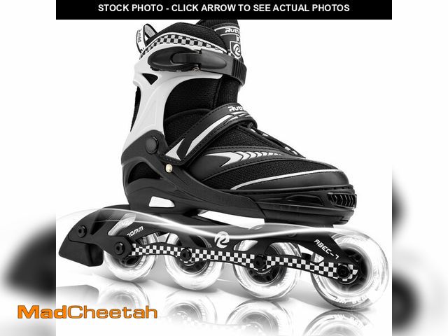 Lot 74-14271962 - Ruthfot Adjustable Inline Skates for Boys and Girls with Full Light Up Wheels, Outdoor Rollerskates ...