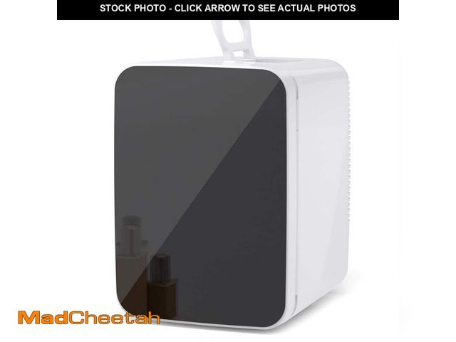 Lot 74-14345063 - COWSAR 9.84 in. 0.35 cu. ft. Retro Mini Refrigerator in White for Bedroom, Portable Cooler for Cosme...