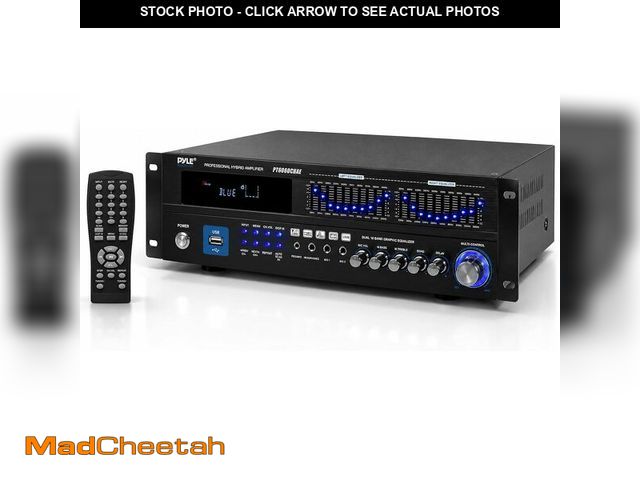 Lot 74-14307557 - Pyle Bluetooth Hybrid Home Amplifier - 6-Channel 2000W Rack Mount Power Amplifier Receiver w/ Radio ...