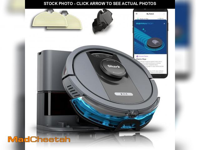 Lot 74-12100892 - Shark Matrix Plus 2in1 Robot Vacuum &amp; Mop with Sonic Mopping, Matrix Clean, Home Mapping, Bagles...