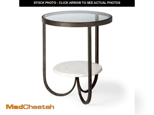 Lot 74-12652001 - Mercana Reinhardt II Antique Gold Side Table - UNUSED