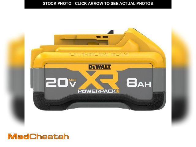 Lot 74-12671774 - DEWALT 20V MAX XR POWER-Pack Lithium-Ion 8.0Ah Battery - USED