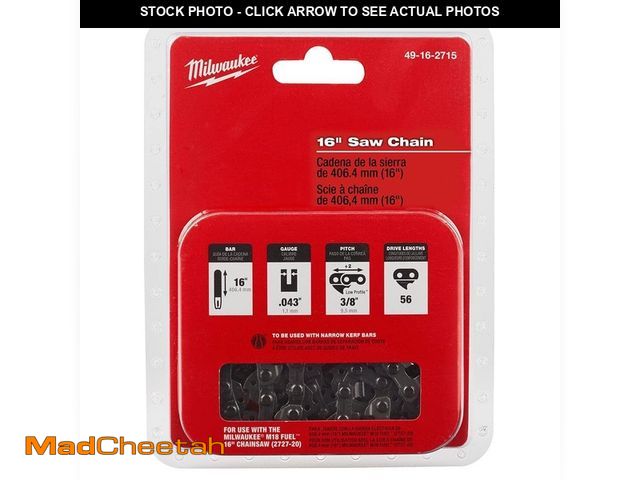 Lot 74-12796325 - Milwaukee 16 in. Chainsaw Chain - UNUSED