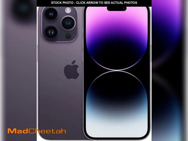 Lot 74-12021549 - Apple iPhone 14 Pro, 128GB, Deep Purple - Unlocked (Renewed) - USED