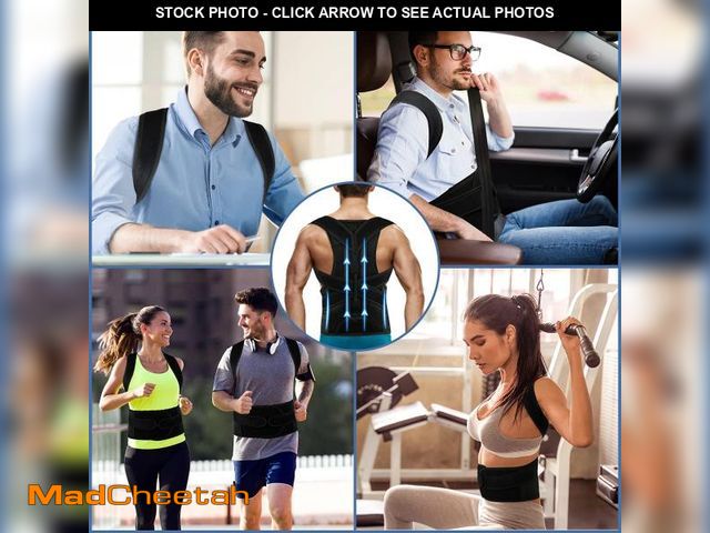 Lot 74-11545879 - ABACKH Back Brace Posture Corrector for Women and Men - Adjustable Posture Back Brace for Upper and ...