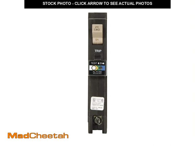 Lot 74-12871853 - Eaton CH 20 Amp All in One AF/GF Plug-On-Neutral Breaker - UNUSED