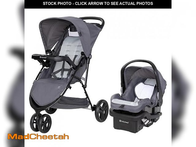 Lot 74-12509930 - Baby Trend Venture 3-Wheel Stroller Travel System - UNUSED
