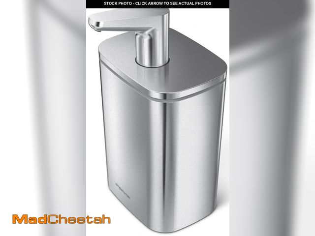 Lot 74-12312892 - simplehuman 16 oz. Pulse Pump, Liquid Soap Dispenser, Drip Free Hand Soap Pump, Brushed Stainless St...