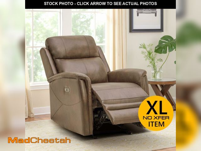Lot 74-13120683 - MROYAL Recliner Chair with USB &amp; Type-C Port Faux Leather Recliner Chairs for Adults Recliner So...