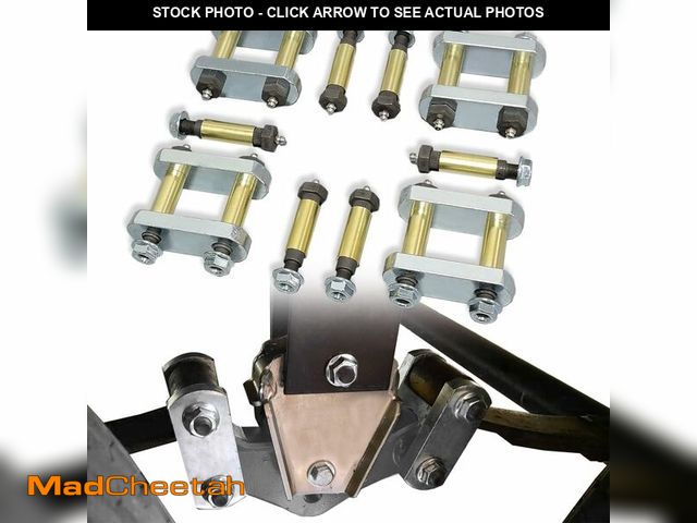 Lot 74-14355506 - (MISSING PIECES)DIMEANI Heavy Duty Trailer Shackle Kit fit for CRE3000 Stock Equaflex 2.25" Shackles...