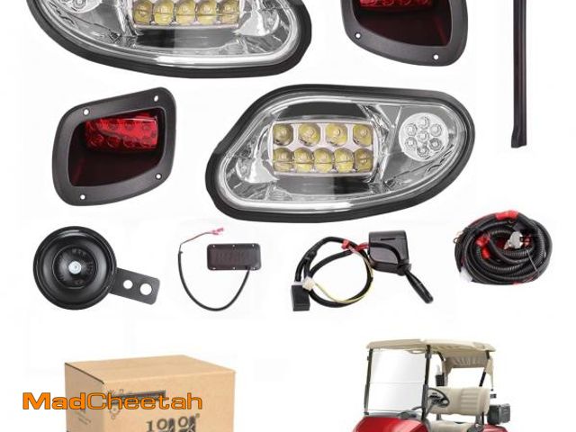 Lot 74-12302108 - 10L0L Golf Cart Headlight Kit (12V) for EZGO Freedom/t48 2014-up G&amp;E - Golf Cart Street Legal Li...