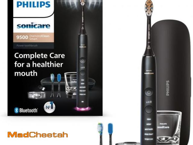 Lot 74-12330504 - Philips Sonicare DiamondClean Smart 9500 Electric Toothbrush, Sonic Toothbrush with App, Pressure Se...
