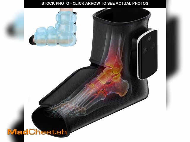 Lot 74-13955868 - WBHLDM Portable Air Compression Ankle and Foot Massager with Heat for Pain Relief and Circulation, S...